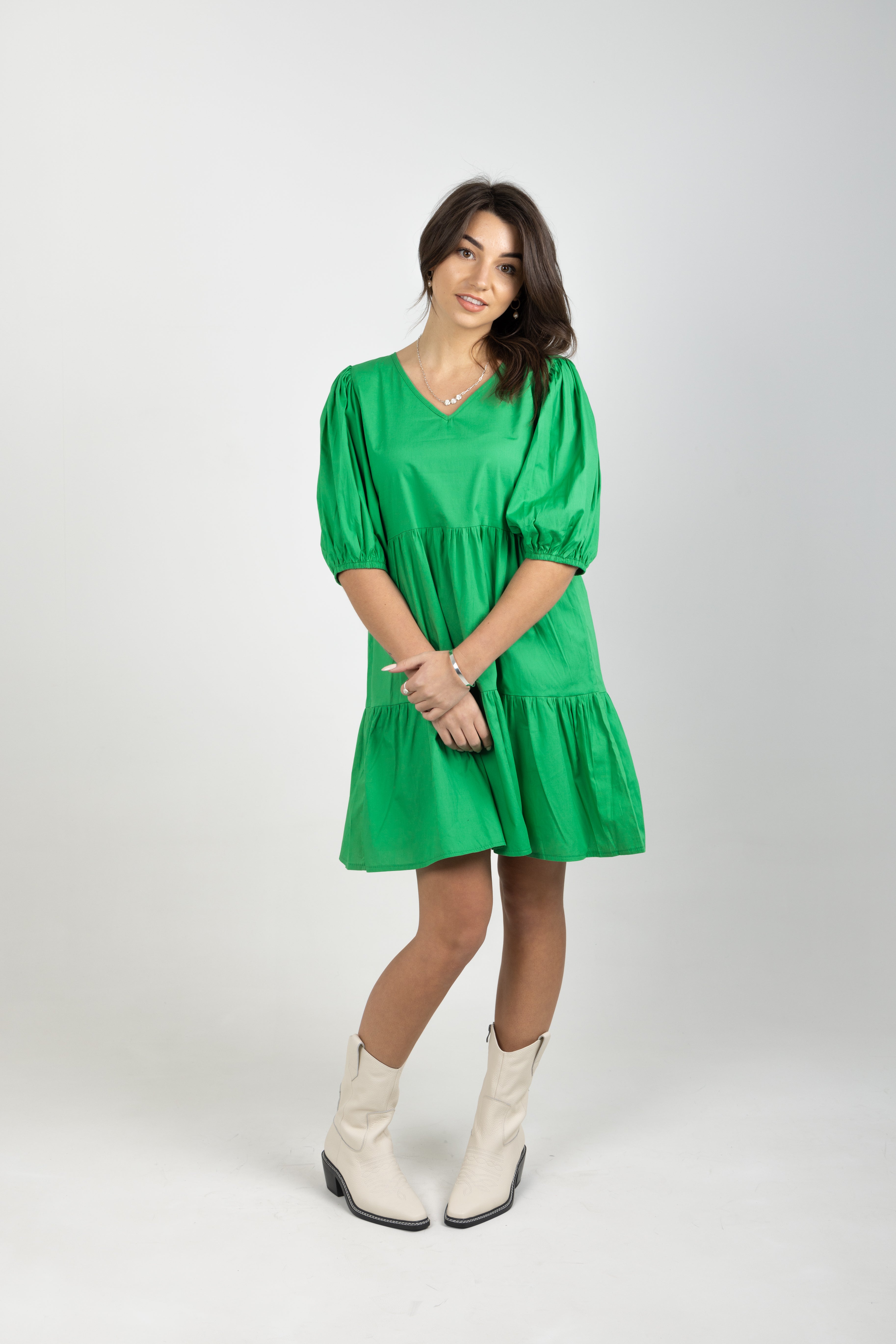 IVY DRESS APPLE GREEN – Blank Space