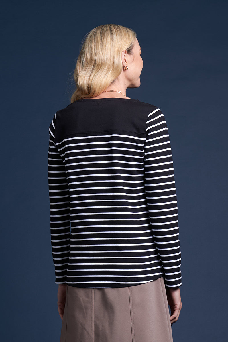 LYTTELTON TOP MIDNIGHT STRIPE