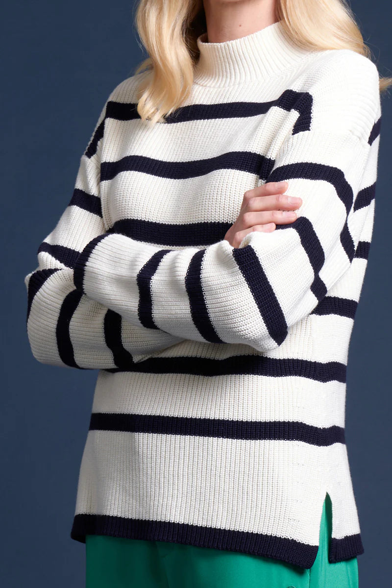 WAIPARA SWEATER WINTER WHITE MIDNIGHT