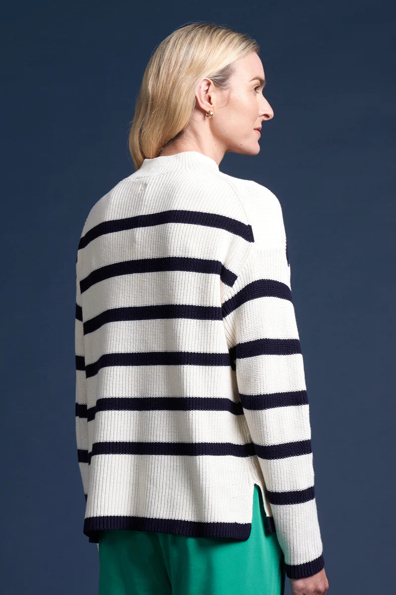 WAIPARA SWEATER WINTER WHITE MIDNIGHT