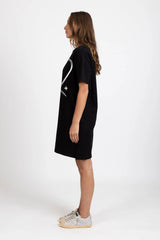 RUSH DRESS PINNED HEART BLACK