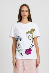 RUSH TEE ROSES WHITE PRE ORDER