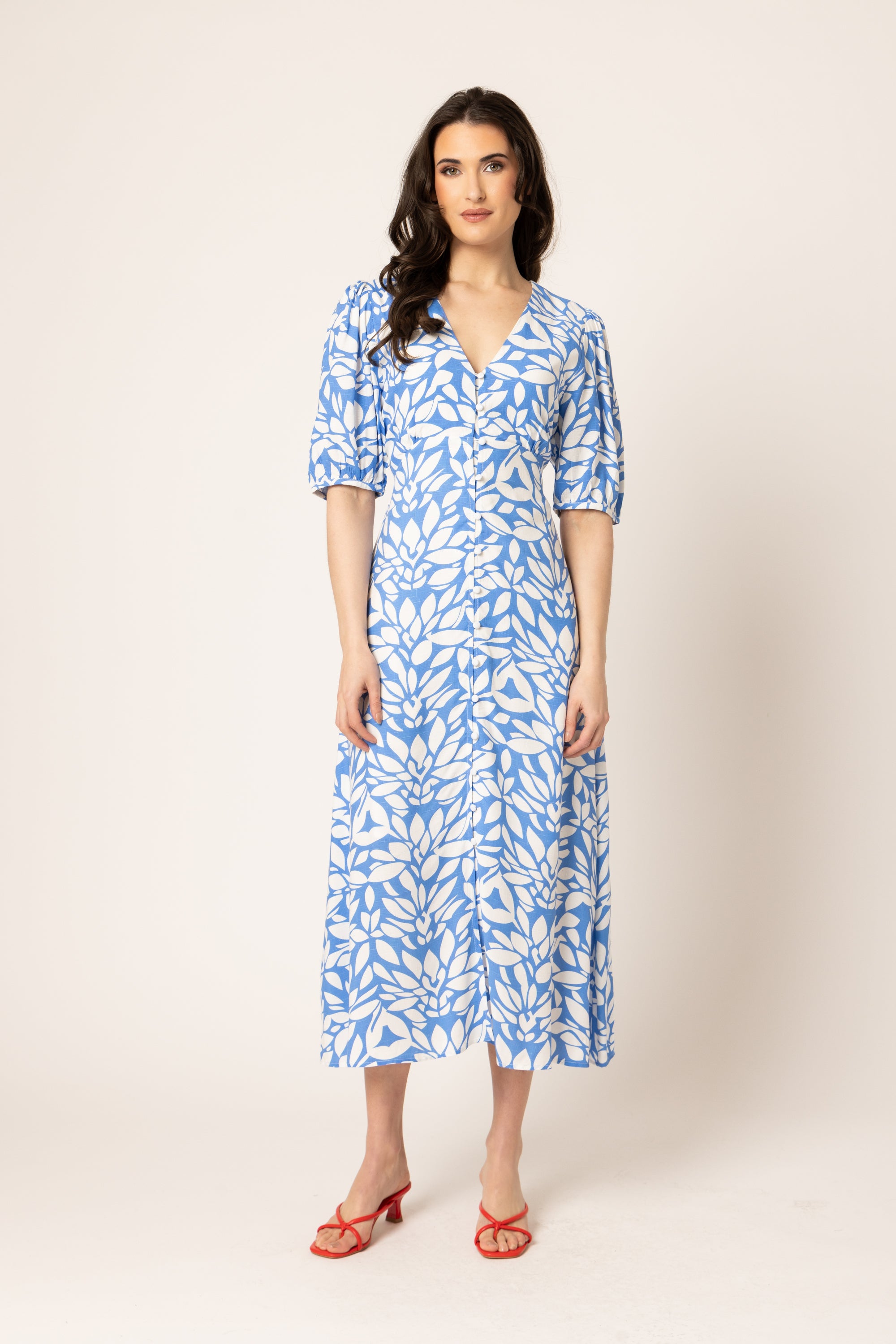 CHEERFUL DRESS BLUE LAGOON