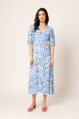 CHEERFUL DRESS BLUE LAGOON