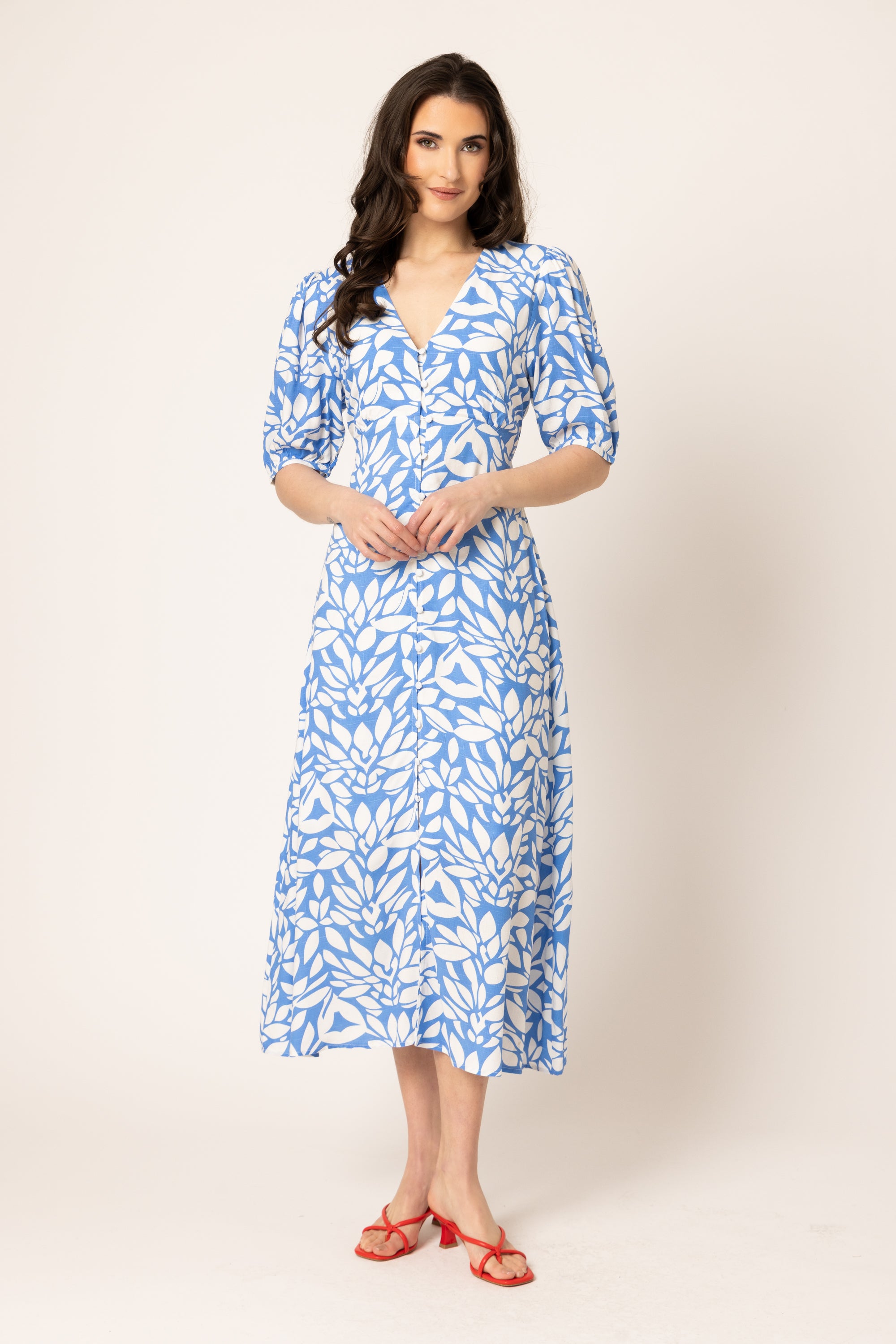CHEERFUL DRESS BLUE LAGOON