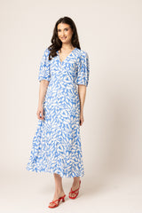 CHEERFUL DRESS BLUE LAGOON