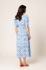 CHEERFUL DRESS BLUE LAGOON