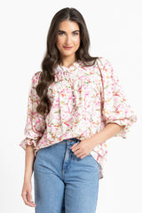 CELIA BLOUSE SPRING WATERCOLOUR