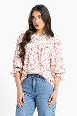 CELIA BLOUSE SPRING WATERCOLOUR