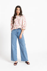 CELIA BLOUSE SPRING WATERCOLOUR