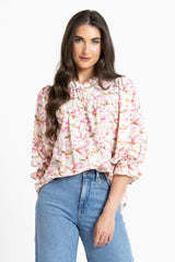 CELIA BLOUSE SPRING WATERCOLOUR