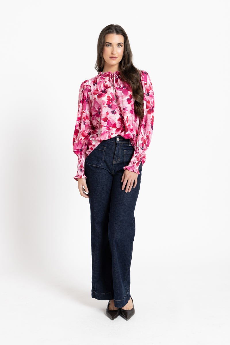 BYRON BLOUSE BLOSSOM SMUDGE