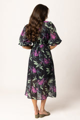 SUNRISE DRESS INDIGO GARDEN