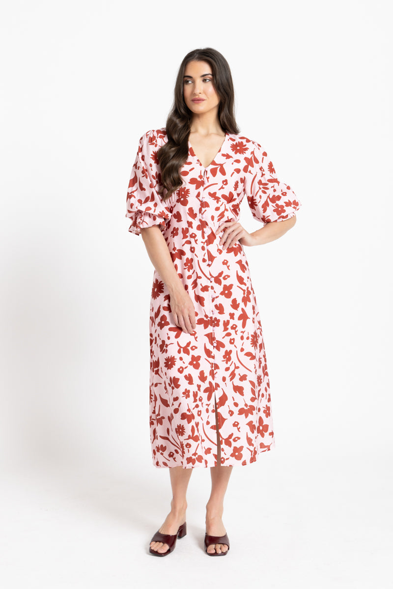SUNRISE DRESS PLUM PETAL