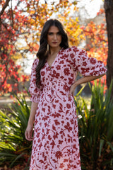 SUNRISE DRESS PLUM PETAL