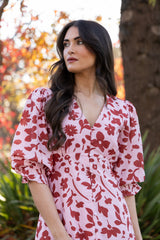 SUNRISE DRESS PLUM PETAL