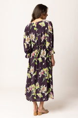 SANTORINI DRESS MERLOT BLOOM