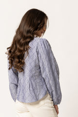 EDEN BLOUSE INK STRIPE