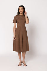 Vogue Dress Tan