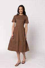 Vogue Dress Tan