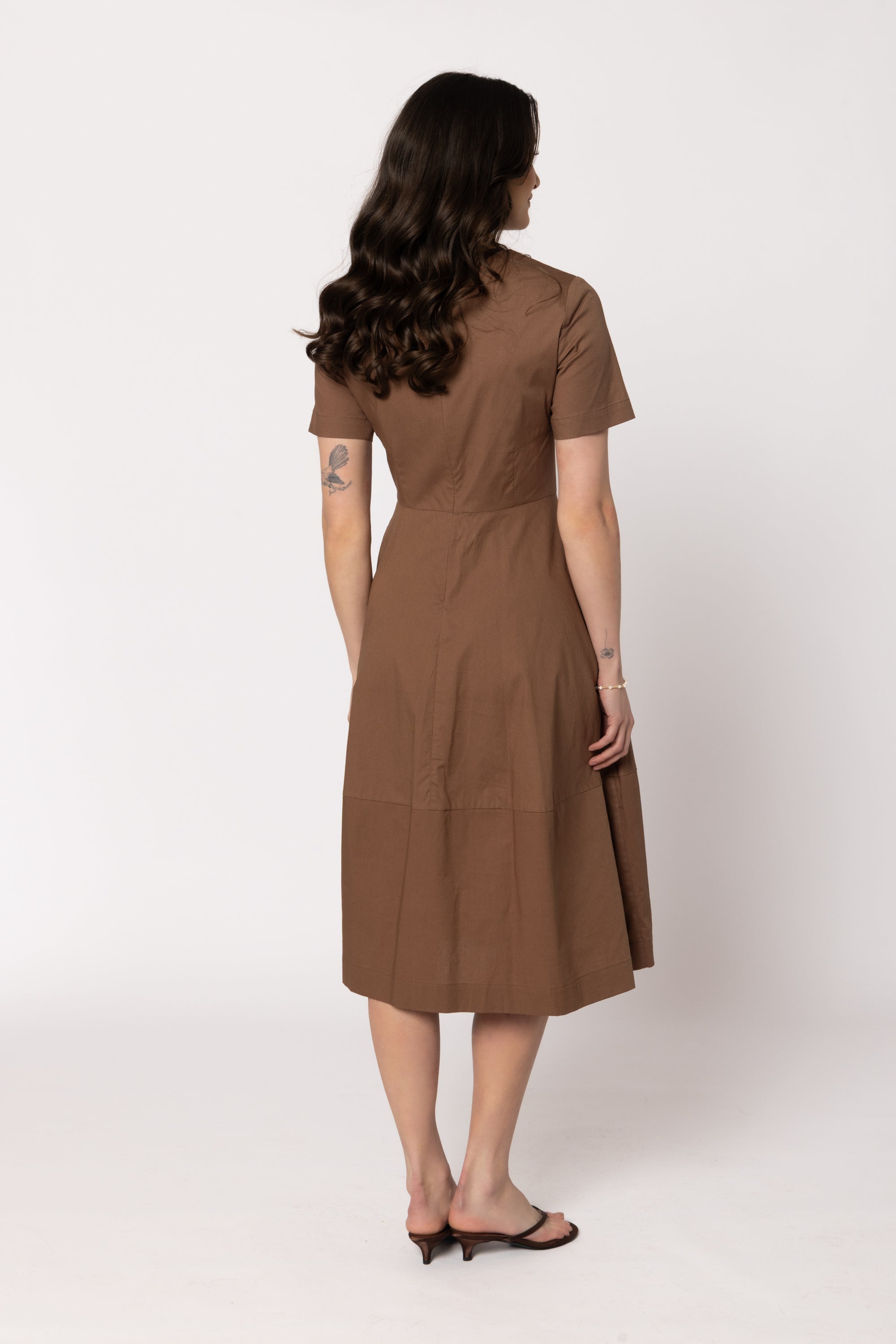 Vogue Dress Tan