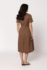 Vogue Dress Tan