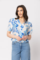 SUZIE TOP AZURE GARDEN