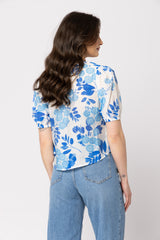 SUZIE TOP AZURE GARDEN