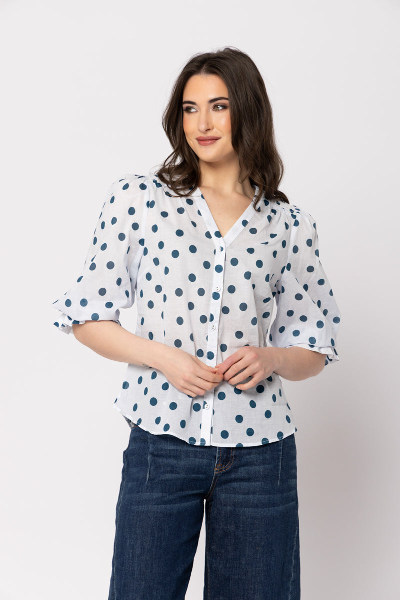 CAPELLA BLOUSE INK SPOT