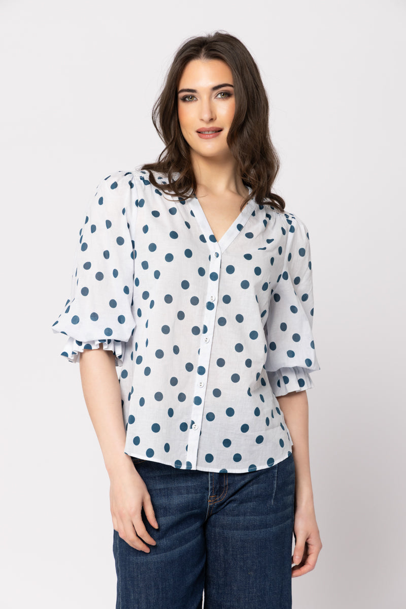 CAPELLA BLOUSE INK SPOT