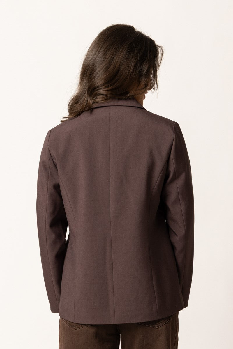 RELAXED BLAZER CACAO