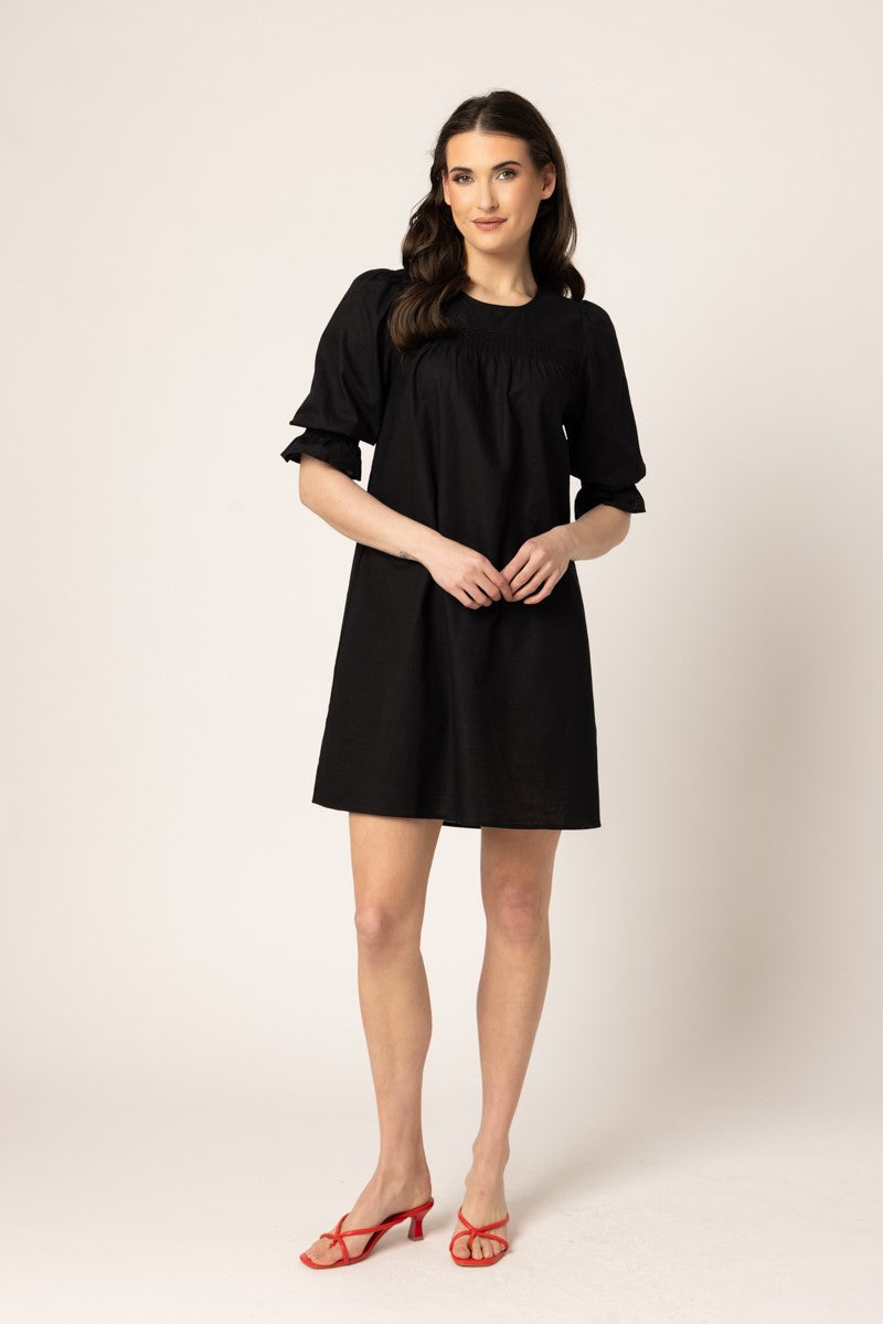 NOBLE SHIFT DRESS BLACK