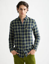 DOUBLE-FACE REGULAR FIT SHIRT SKY CAPTAIN