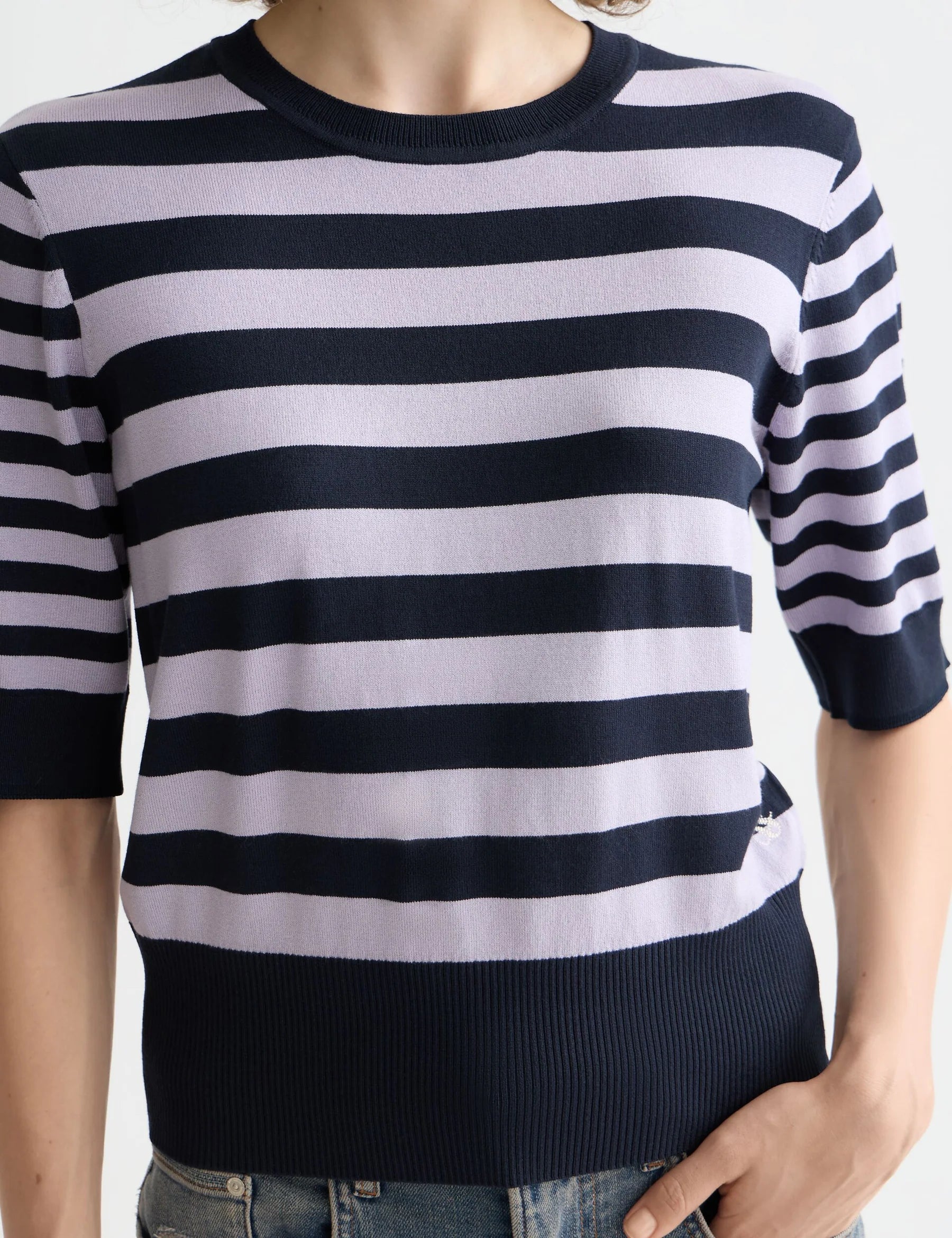 CREW NECK PULLOVER SKY LAVENDER