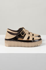 Baytown Sneaker Dark Chocolate Camel Patent