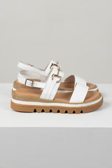 Sabri Sandal White Leather