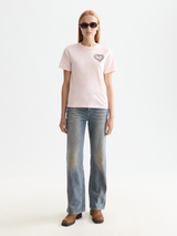 ARTWORK TEE BARELY PINK