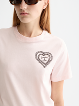 ARTWORK TEE BARELY PINK
