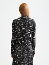 MOCK NECK TOP MOON GARDENING