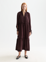 LACE MAXI DRESS CHOCOLATE PLUM