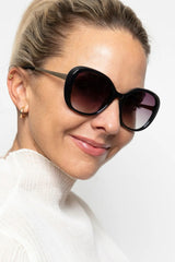 AVERY SUNGLASSES BLACK | SMOKE