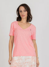 V PRESENT TEE FDR PINK