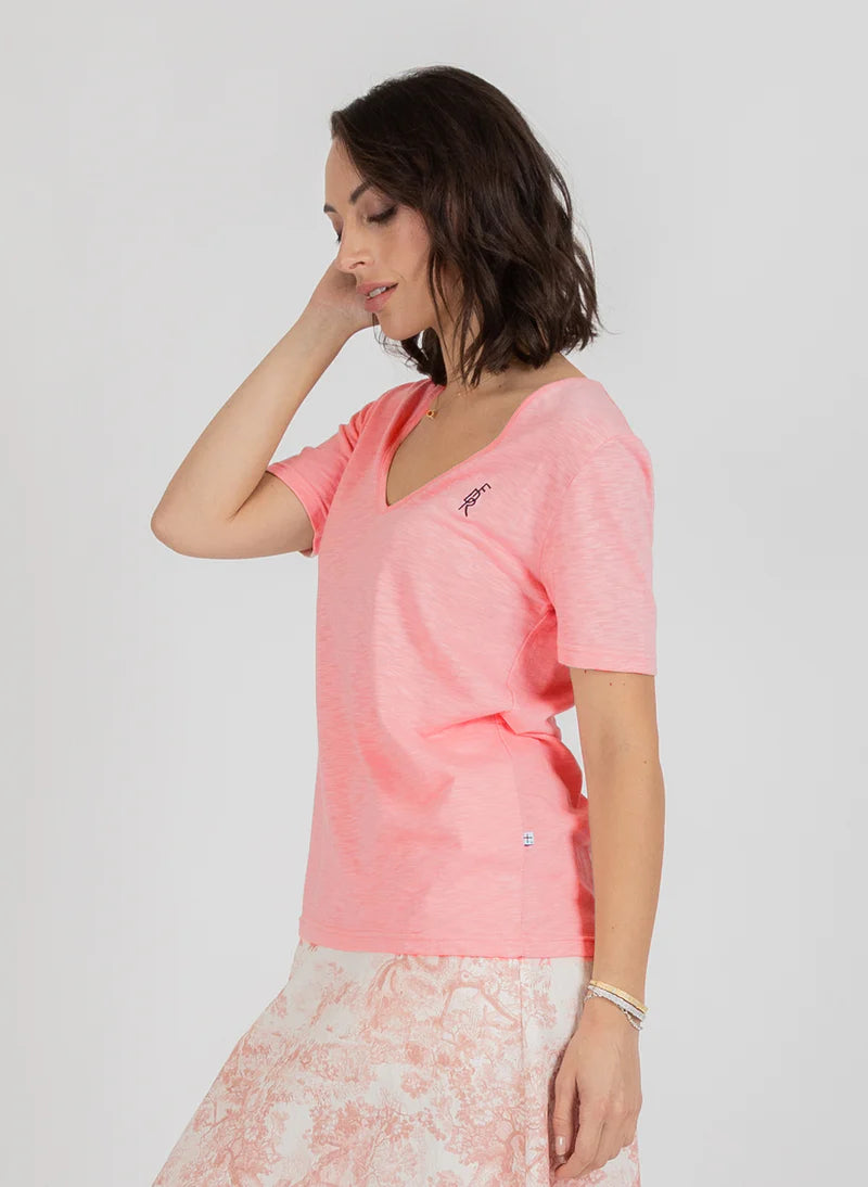 V PRESENT TEE FDR PINK