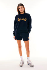 WMNS SLOUCH CREW/FLIPPING - MIDNIGHT