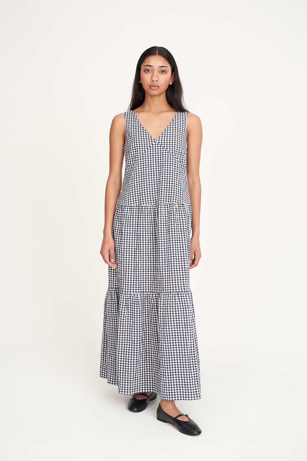 CATALINA FREIDA MAXI DRESS NAVY/CHALK