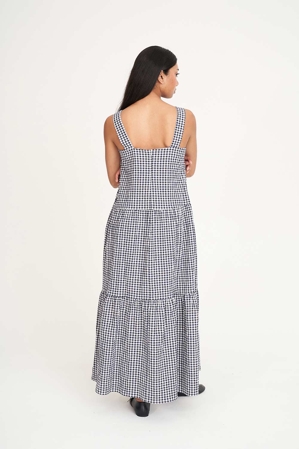 CATALINA FREIDA MAXI DRESS NAVY/CHALK