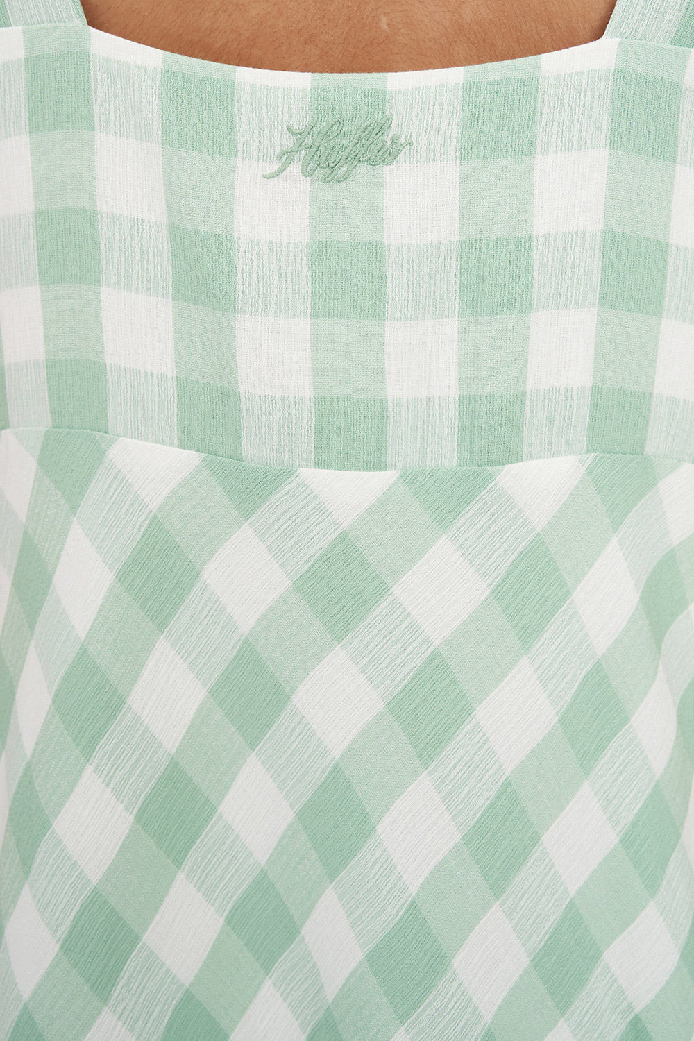 CELINE MIDI DRESS MATCHA CHALK