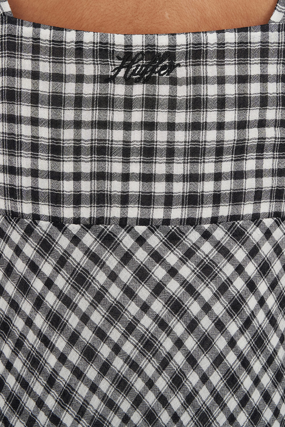 ROONEY MIDI DRESS BLACK CHALK