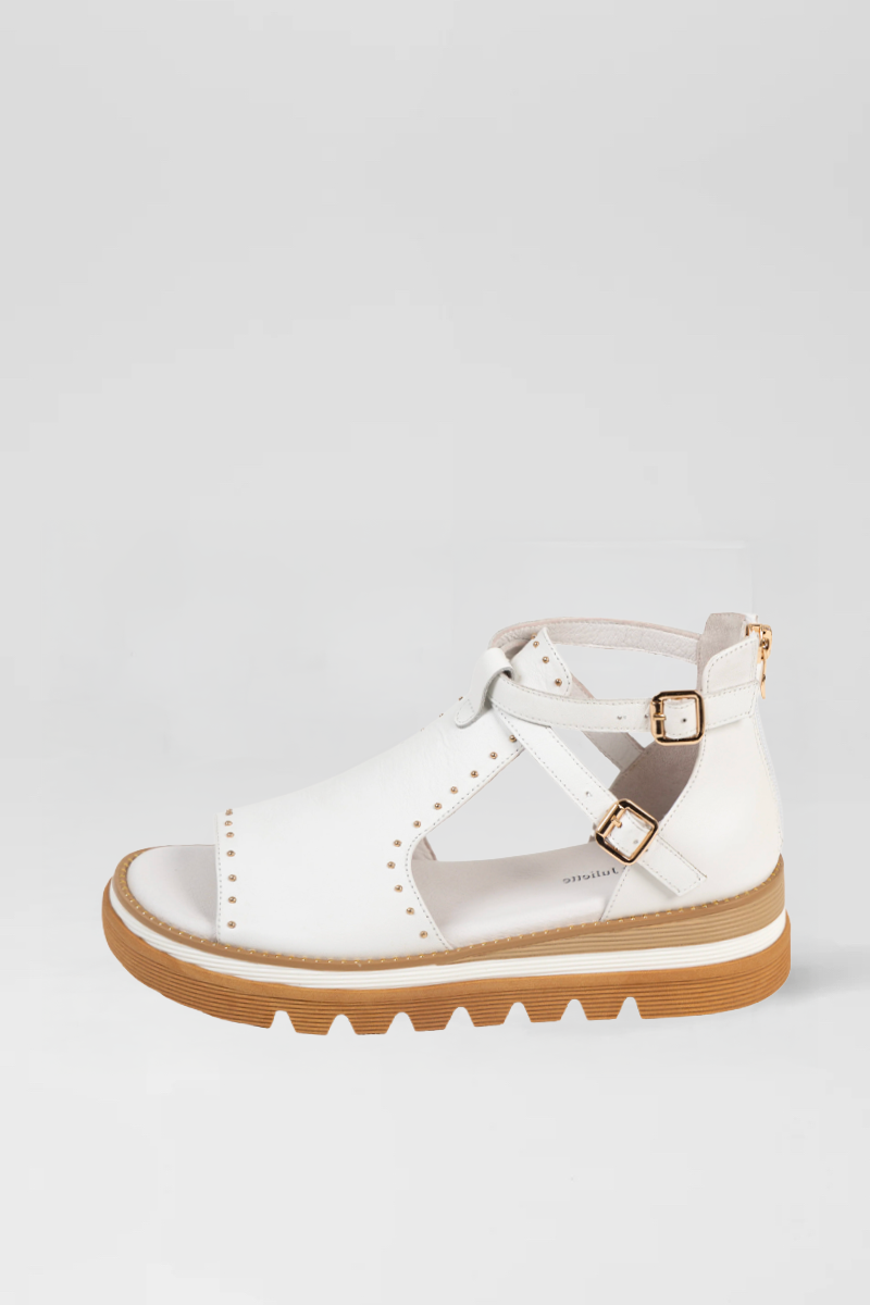 SORENS SANDAL WHITE LEATHER