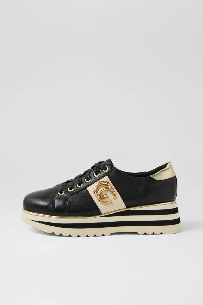 EDGEY SNEAKER BLACK LEATHER